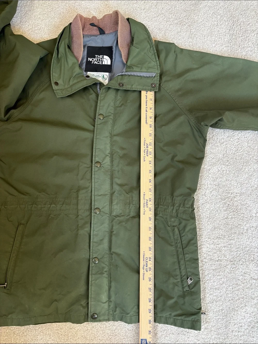 Vintage North Face Jacket National Parks Goretex USA‎ Field Green Mens Medium